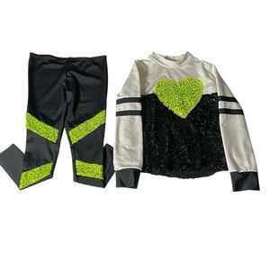 Weissman Sequin Dance‎ Costume Outfit. Size XS Child
